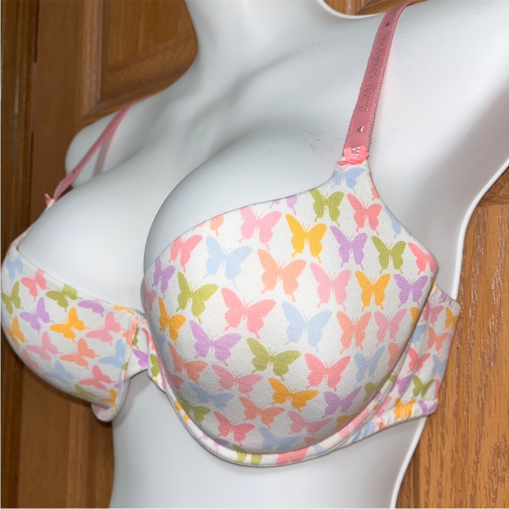 Victoria's Secret Multicolor Butterfly Print Bra